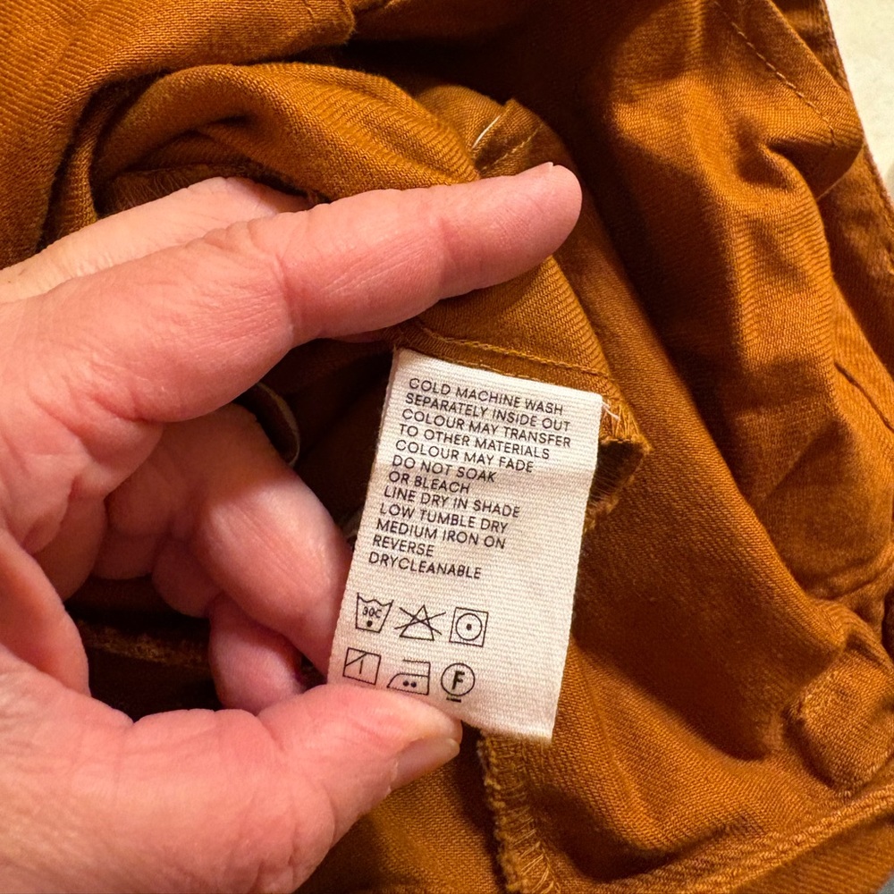 Kowtow Denim Sculptor Pants in Brown Brass - Picture 6 of 6